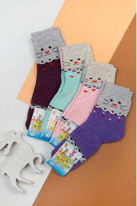 Шкарпетки для дівчинки махрові 5511