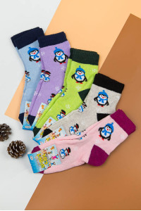 Шкарпетки для дівчинки махрові 5512