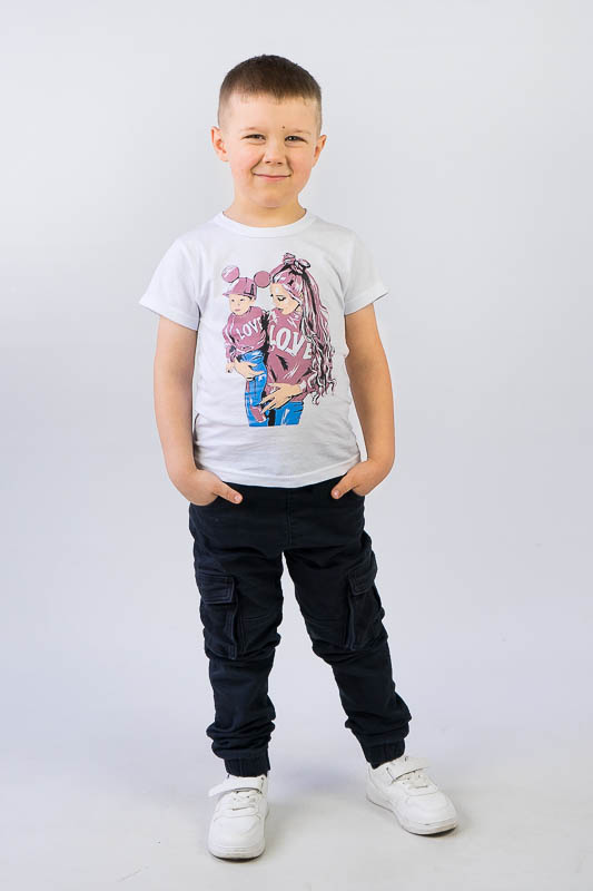 Футболка "Family look" для хлопчиків 1404С Футболка "Family look" для хлопчиків 1404С
