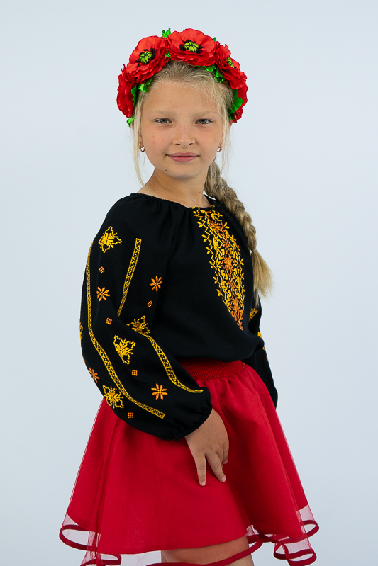 Вишиванка для дівчаток 300-1301Д-1